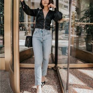 AGOLDE Riley cropped Jeans